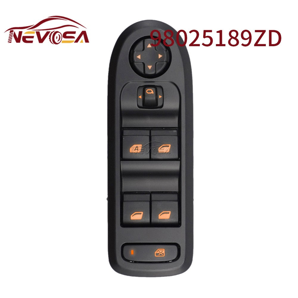 Comando dos Vidros Elétricos Peugeot 301 2014 a 2017 – Citroën Aircross e C3 Picasso